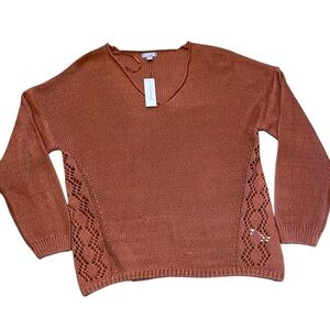 Cupcake Clothing Chunky Dropped Shoulder‎ V-Neck Knit Sweater